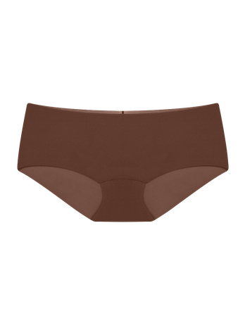 Cocoa Brown Nude Microfiber High Waist Panties