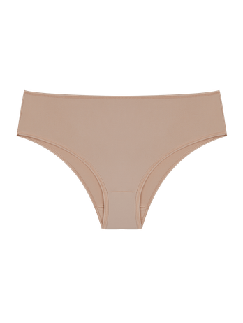 Beige Ballet High Waist Microfiber Panties