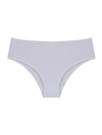 High Waist Panties In White Modal