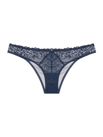 Cedar Blue Lace Bikini Panties