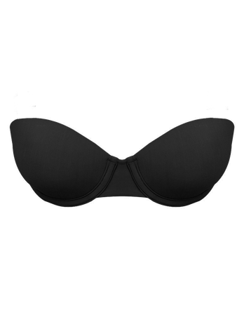 Strapless Bra That Fits You - Black Cup