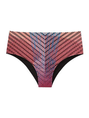 Hot Pants Color Block Bikini Color Block Print