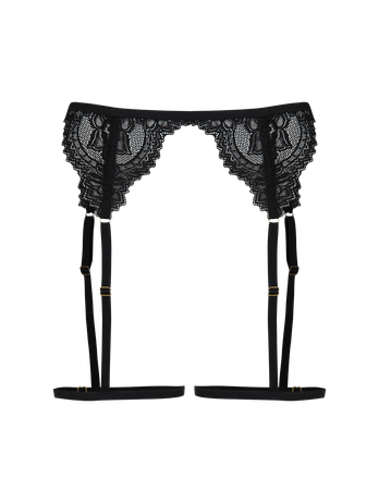 Sensations Black Lace Garter Belt
