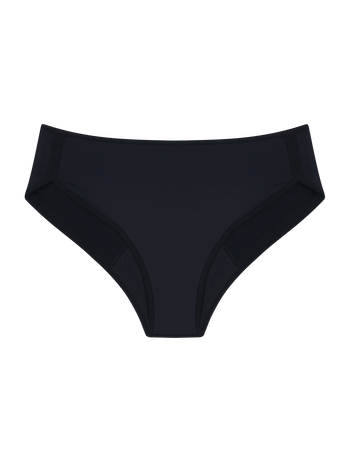 Boyshort Absorbent Panties - Fluxo Intenso Flow Black