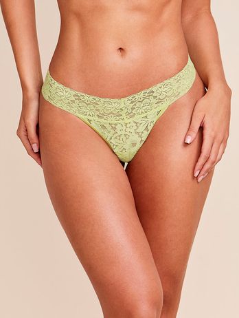 Maca Green Lace Thong Panties