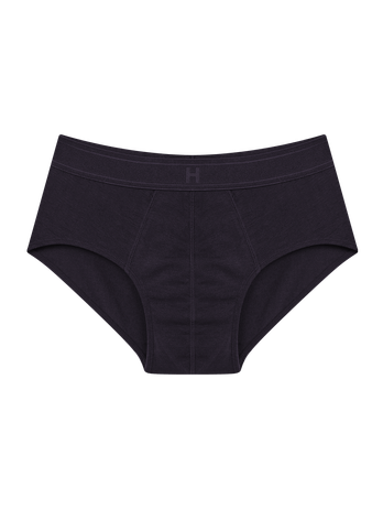 Black Cotton Slip Underwear