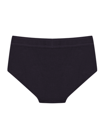 Black Cotton Slip Underwear