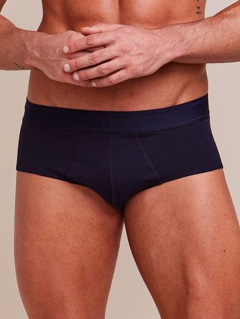 Indigo Navy Blue Cotton Slip Underwear