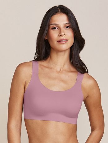 Invisible Bra Wide Coverage in Natural Pink Microfiber