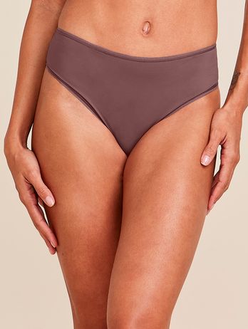 Avela Brown Microfiber High Waist Panties