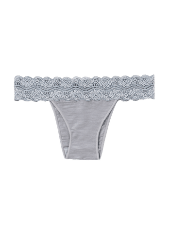 Bikini Bottom with Mixed Lace Detail