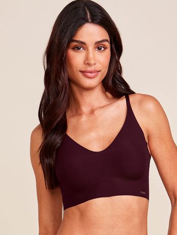 Naked Wine Red Bra Top with Removable Pads