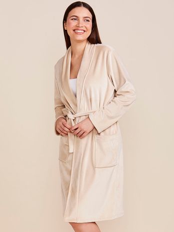 Plush Robe Synchrony Beige Synchrony