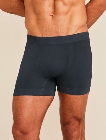 Seamless Boxer Briefs in Light Dark Gray Microfiber