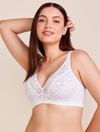 White Lace Triangle Bra